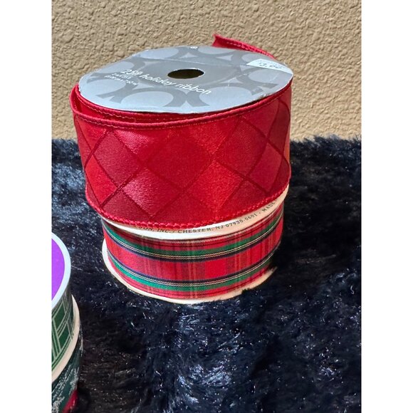 Assorted Christmas Ribbon Set Of 6 Spools - Picture 2 of 12